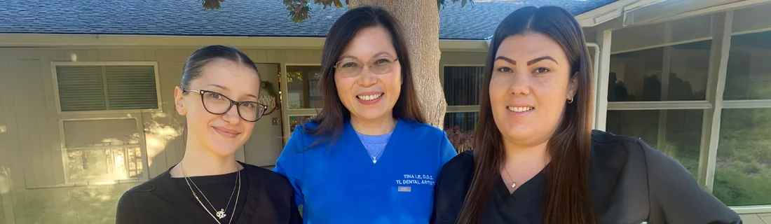 A photo of Dr. Le and the team